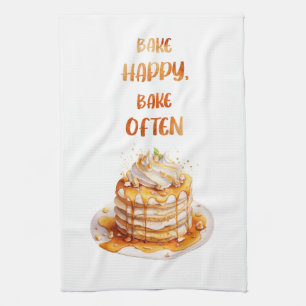Sweet cake design kitchen towel