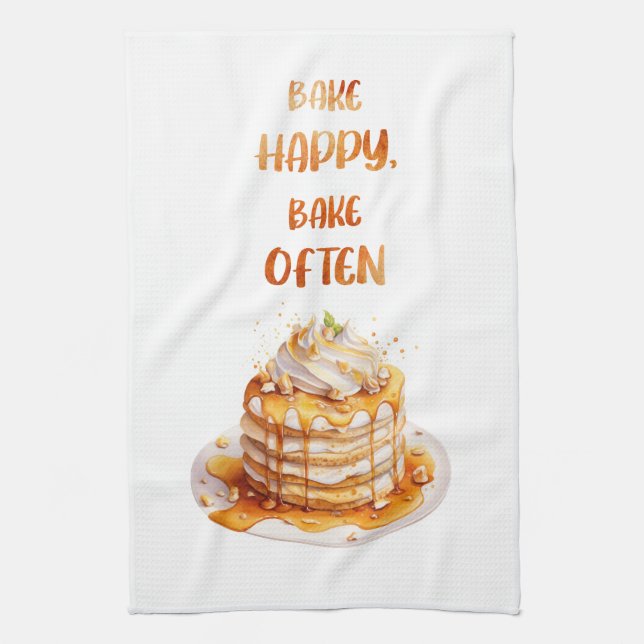 Sweet cake design kitchen towel (Vertical)
