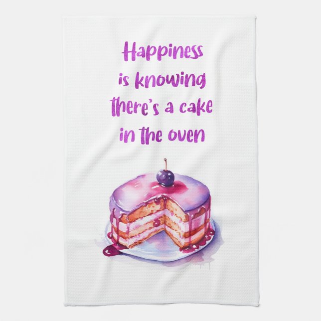 Sweet cake design kitchen towel (Vertical)