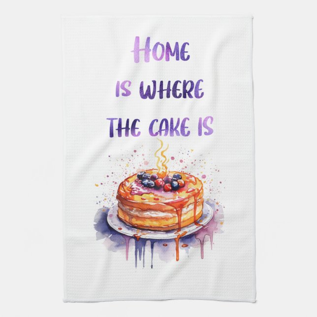 Sweet cake design kitchen towel (Vertical)