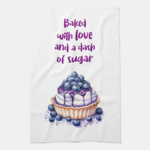 Sweet cake design kitchen towel