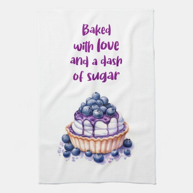 Sweet cake design kitchen towel (Vertical)