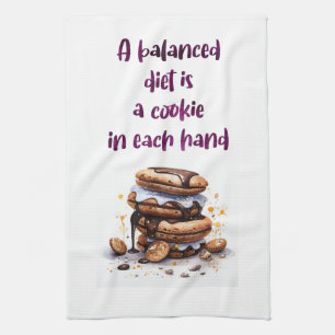 Sweet cake design kitchen towel