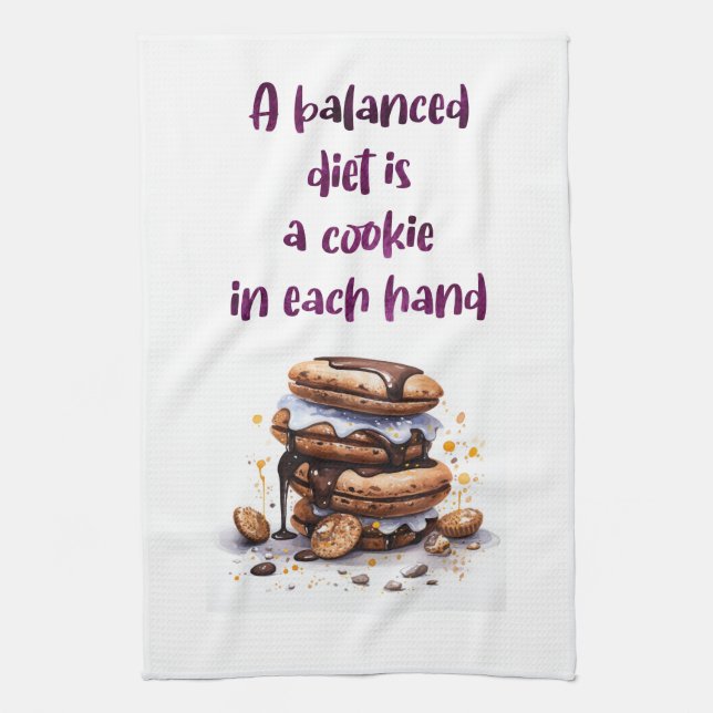 Sweet cake design kitchen towel (Vertical)