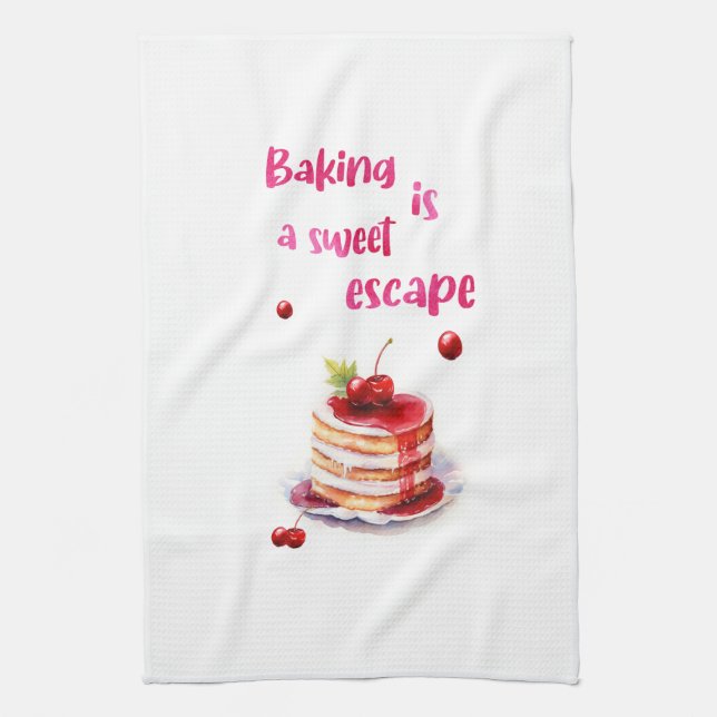 Sweet cake design kitchen towel (Vertical)