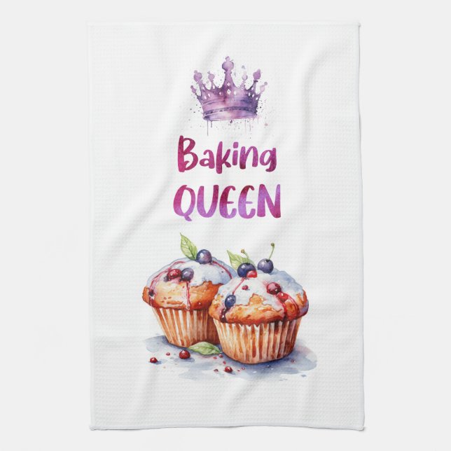 Sweet cake design kitchen towel (Vertical)