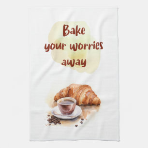 Sweet cake design kitchen towel