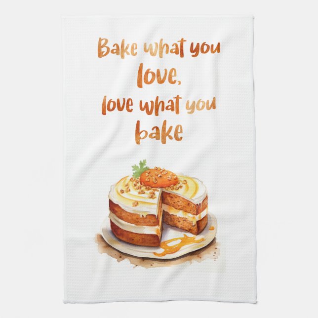 Sweet cake design kitchen towel (Vertical)