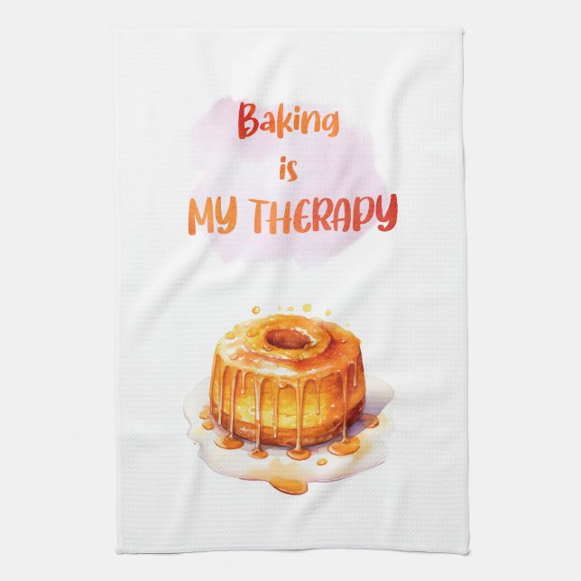 Sweet cake design kitchen towel (Vertical)
