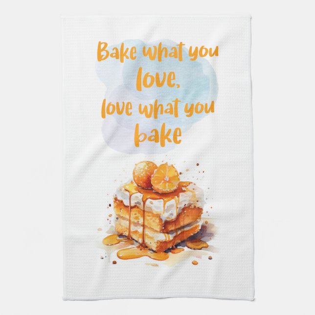 Sweet cake design kitchen towel (Vertical)