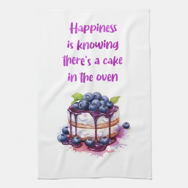 Sweet cake design kitchen towel (Vertical)