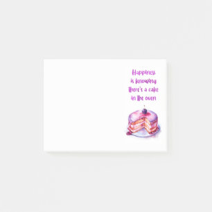 Sweet cake design post-it notes