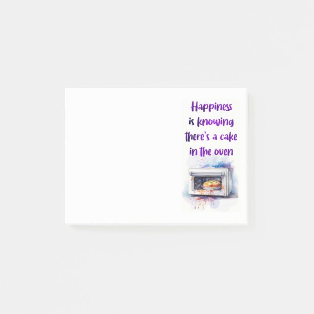 Sweet cake design  post-it notes (Front)