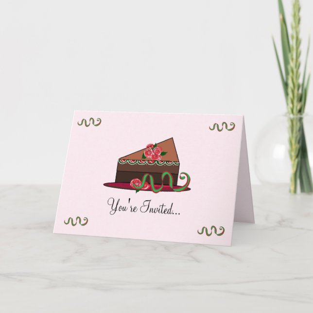 Sweet Cake Invitation (Front)