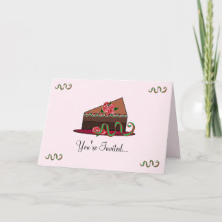 Sweet Cake Invitation