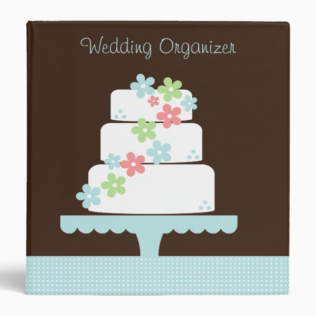 Sweet Cake Wedding Organizer Binder (Front)