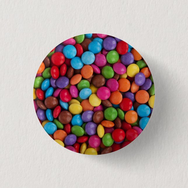 Sweet candies 1 inch round button (Front)