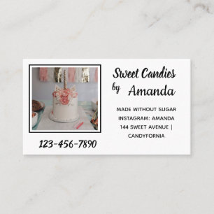 Sweet Candies By Business Card