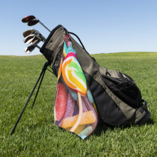 sweet candies golf towel