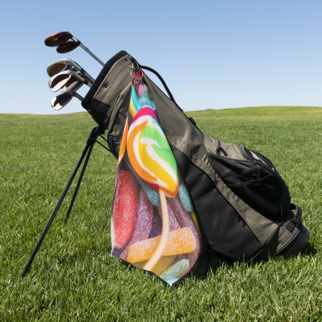sweet candies golf towel (Green)
