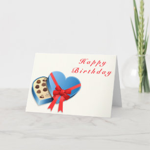 Sweet Candies Heart Birthday Card