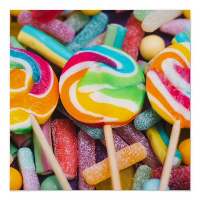 sweet candies poster (Front)
