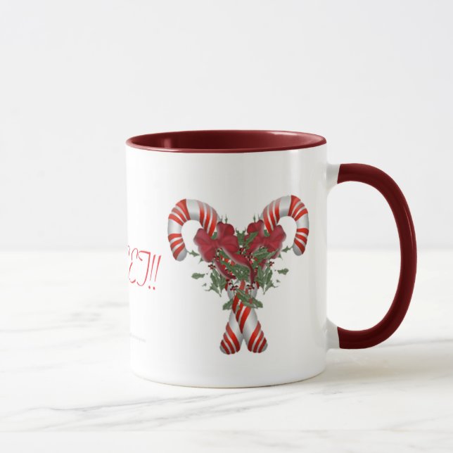 Sweet! Candy Cane Drinkware Mug (Right)
