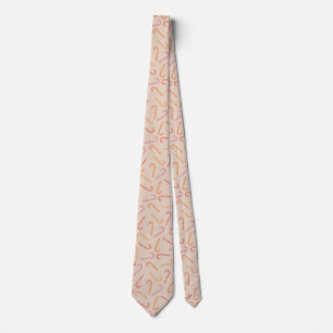 Sweet candy cane pattern tie