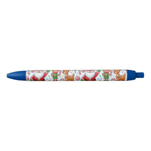 Sweet Candy Christmas Treats Gingerbread Man Black Ink Pen