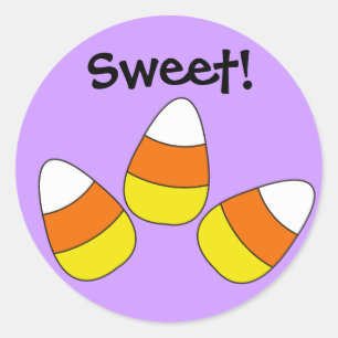Sweet Candy Corn Halloween Sticker