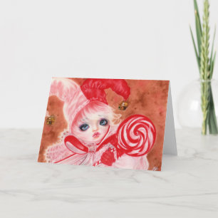 Sweet Candy court jester Lollipop fille Carte