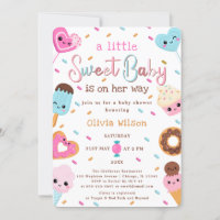 Sweet Candy Land Sprinkles Doughnut Baby Shower 