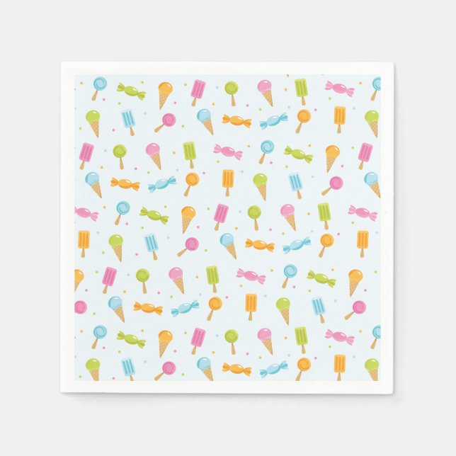 Sweet Candy Pattern Napkins (Front)
