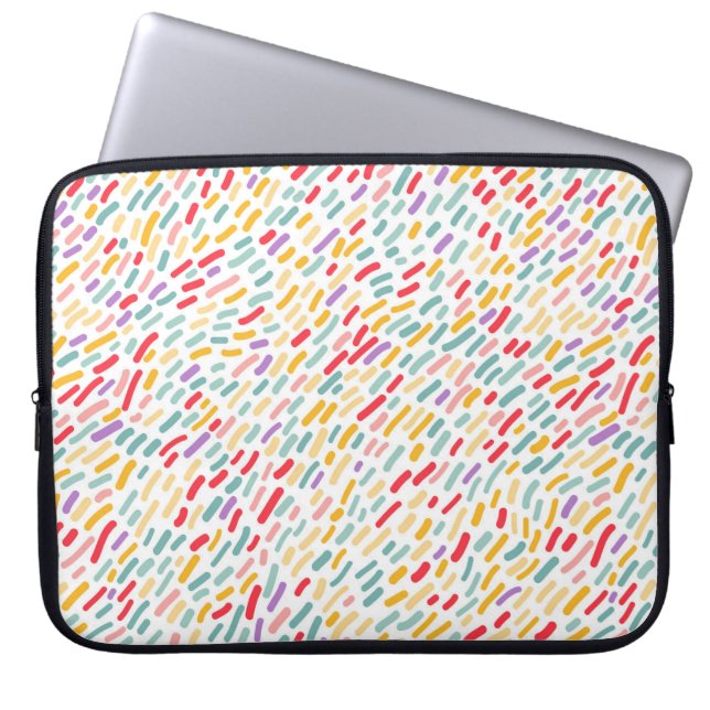 Sweet Candy Sprinkle Pattern Laptop Sleeve (Front)