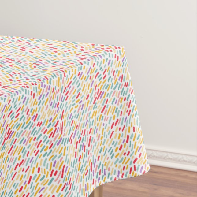 Sweet Candy Sprinkle Pattern Tablecloth (In Situ)
