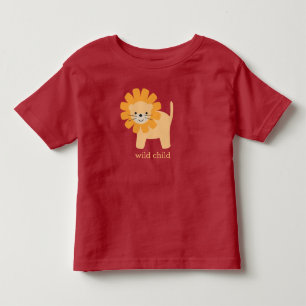 Sweet Cartoon Lion Toddler T-shirt