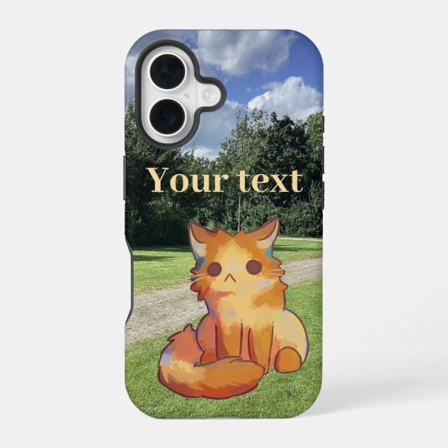 Sweet Cat, kitten, iPhone 16 Case (Back)