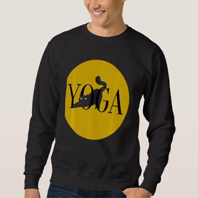 Sweet Cat That Stretches Idea Sweatshirt (Front)