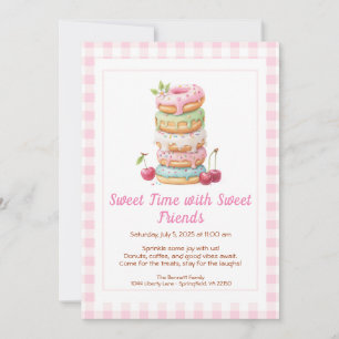 Sweet Celebration Invite – Colourful Doughnuts Par