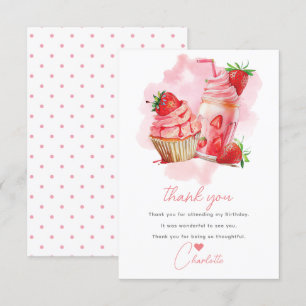 Sweet Celebration Strawberry Birthday Thank You Card