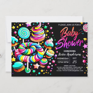 Sweet Celebration Wonderland Baby Shower Invitation