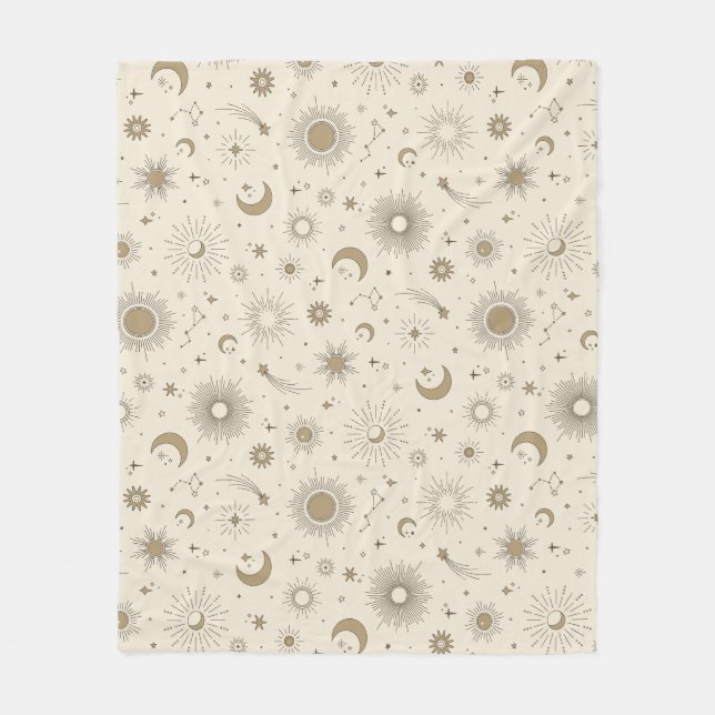 Sweet Celestial Fleece Blanket (Front)