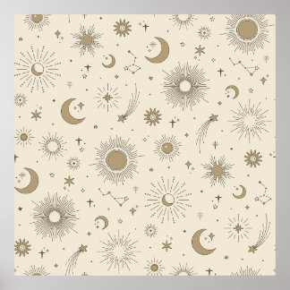 Sweet Celestial Foil Prints