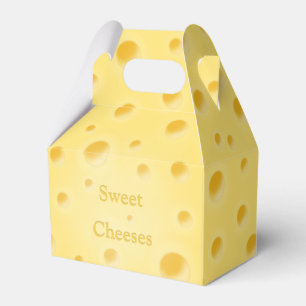 "Sweet Cheeses" Swiss Cheese Customizable Cute Favor Box