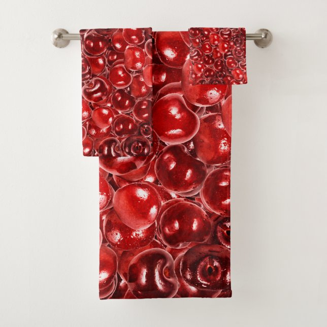 Sweet Cherries Bath Towel Set (Insitu)
