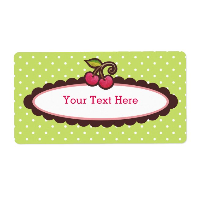 Sweet Cherries Bookplates Labels (Front)