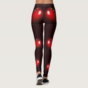 Sweet Cherries - Dark Red Leggings