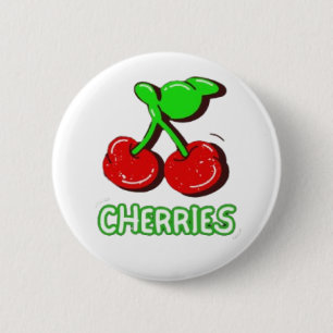 • Sweet Cherries Pop Art 2 Inch Round Button