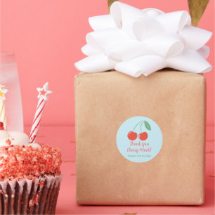 Sweet Cherry Birthday Gift Favour Stickers