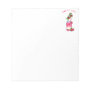 Sweet Cherry Juice Cool Drink Fruits Notepad